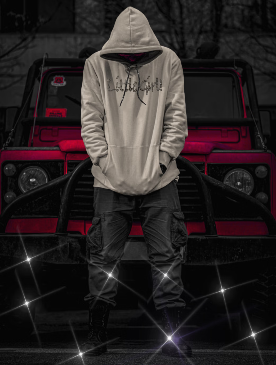 Swarovski Crystal "Little Girl" Hoodie