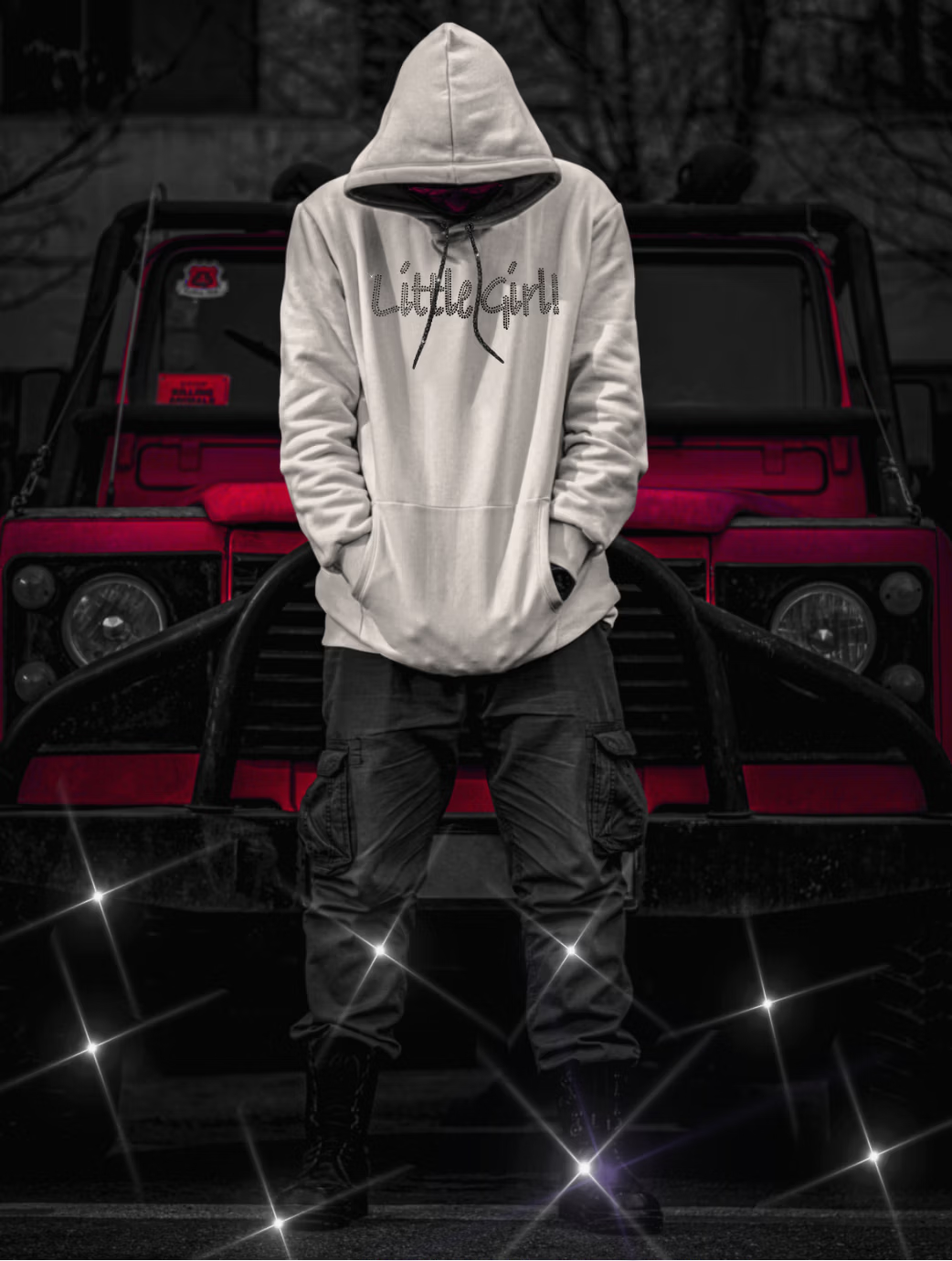 Swarovski Crystal "Little Girl" Hoodie