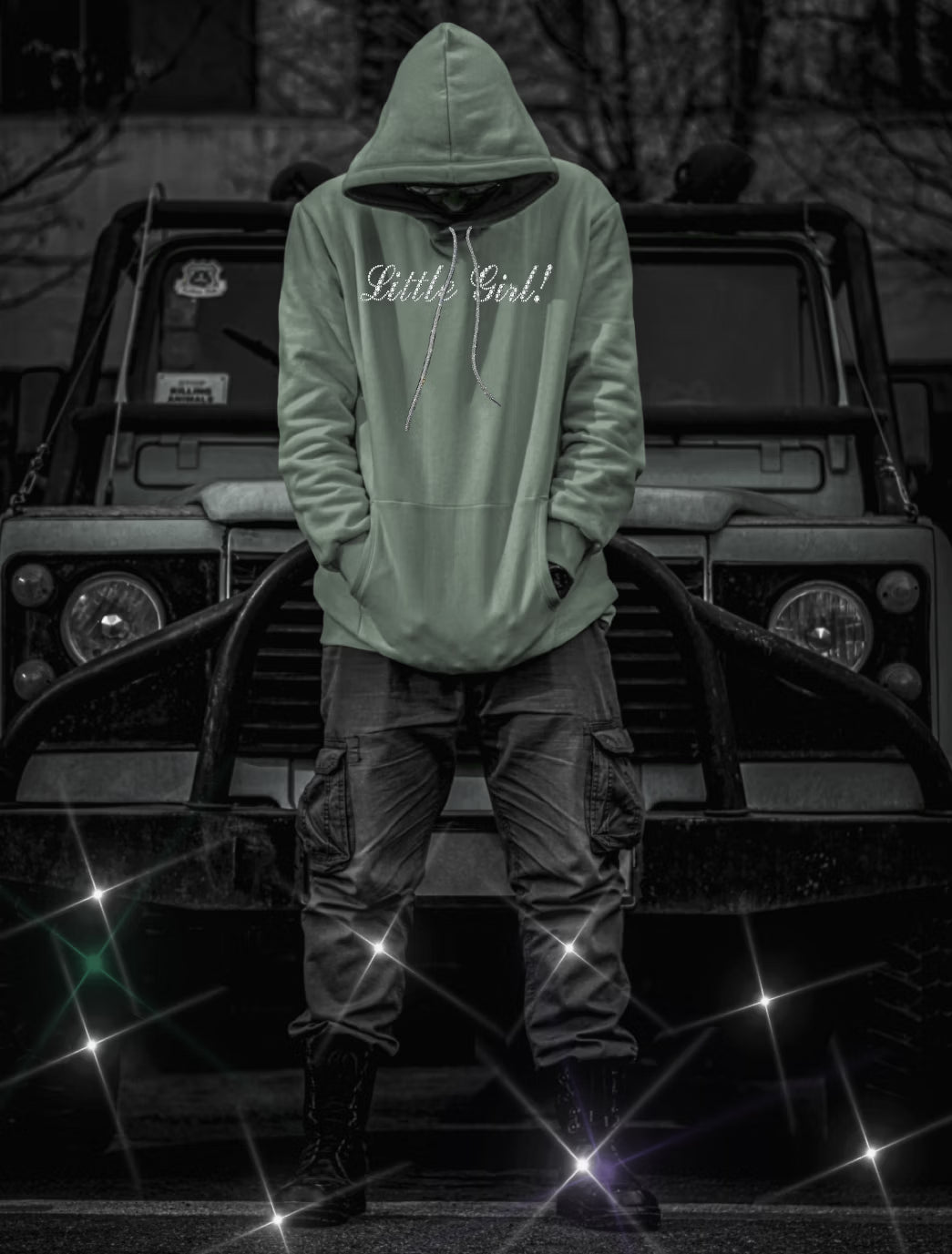 Swarovski Crystal "Little Girl" Hoodie