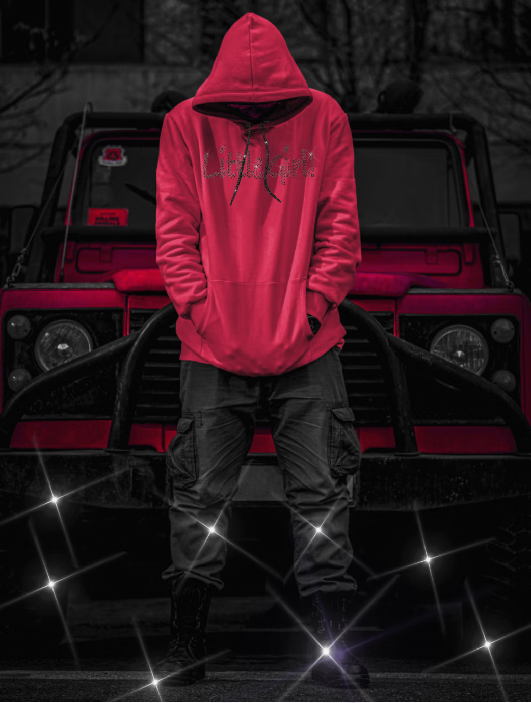Swarovski Crystal "Little Girl" Hoodie