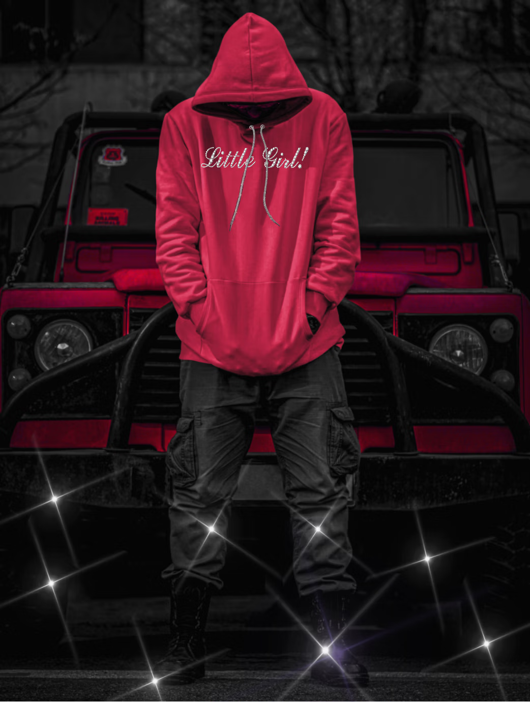 Swarovski Crystal "Little Girl" Hoodie