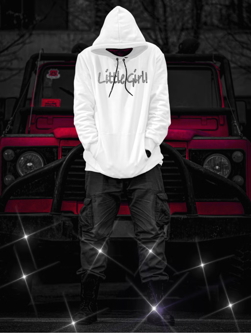 Swarovski Crystal "Little Girl" Hoodie