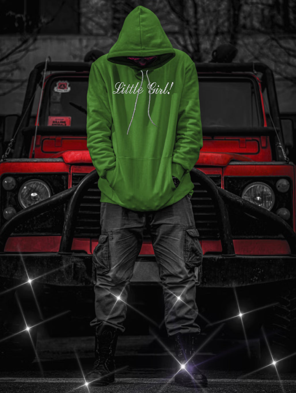 Swarovski Crystal "Little Girl" Hoodie