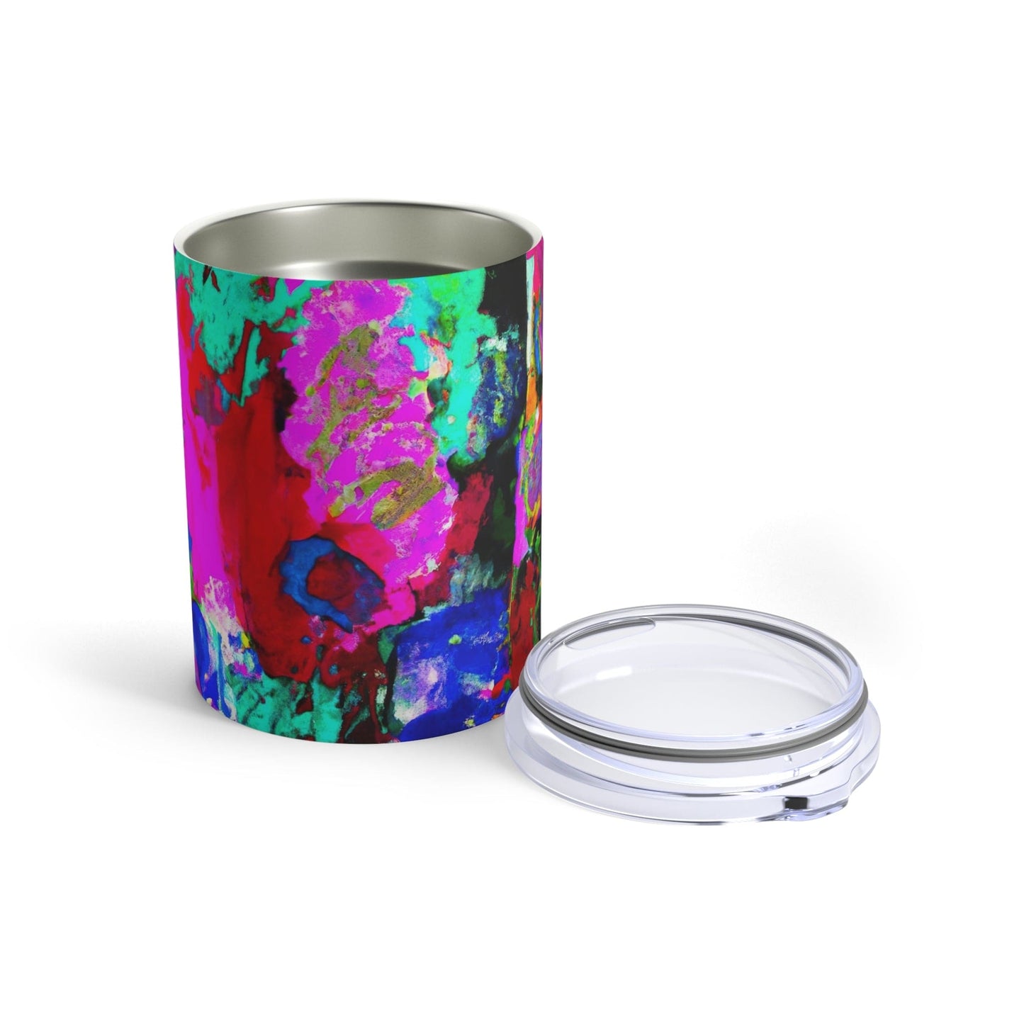 Insulated Tumbler 10oz Multicolor Abstract Pattern