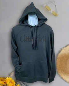 "Little Girl" Black Crystal Hoodie