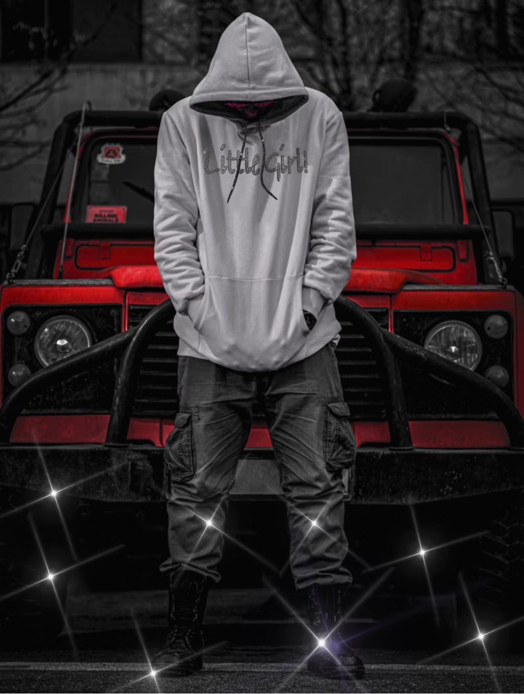 Swarovski Crystal "Little Girl" Hoodie