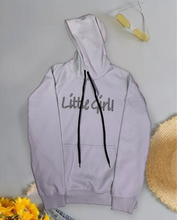 "Little Girl" Black Crystal Hoodie