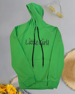 "Little Girl" Black Crystal Hoodie