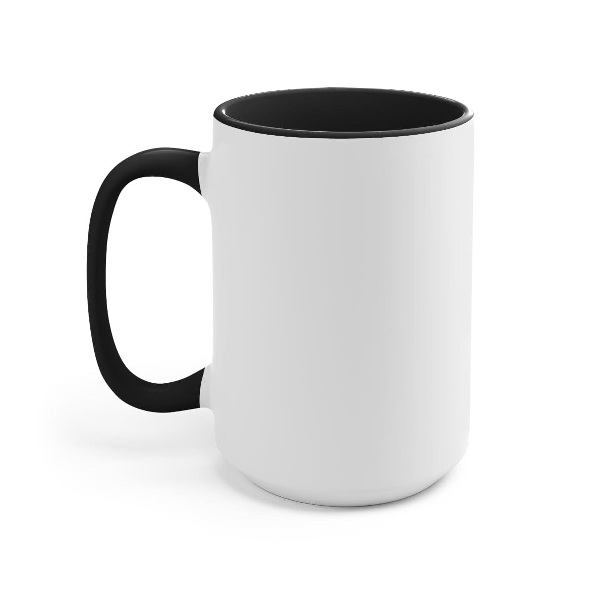 Ceramic Two-tone Color Accent Coffee Mug 15oz