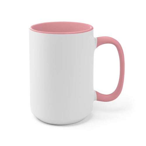Ceramic Two-tone Color Accent Coffee Mug 15oz