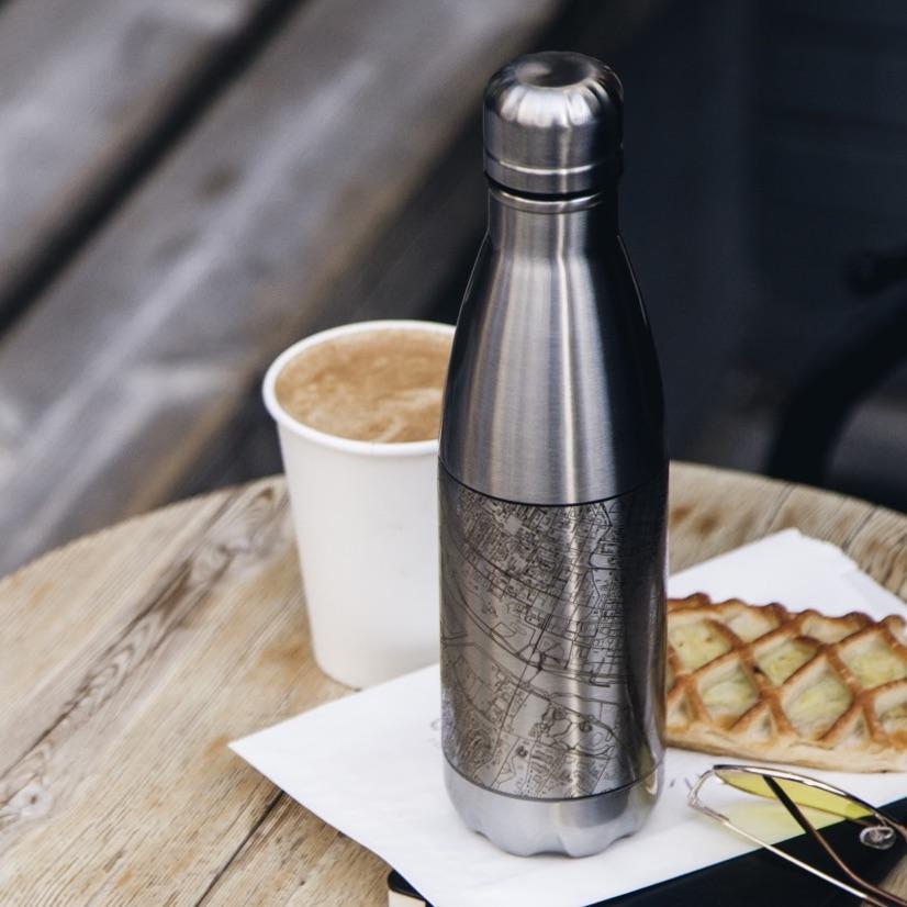 Salt Lake City - Utah Map Insulated Bottle
