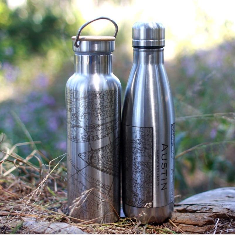 Salt Lake City - Utah Map Insulated Bottle