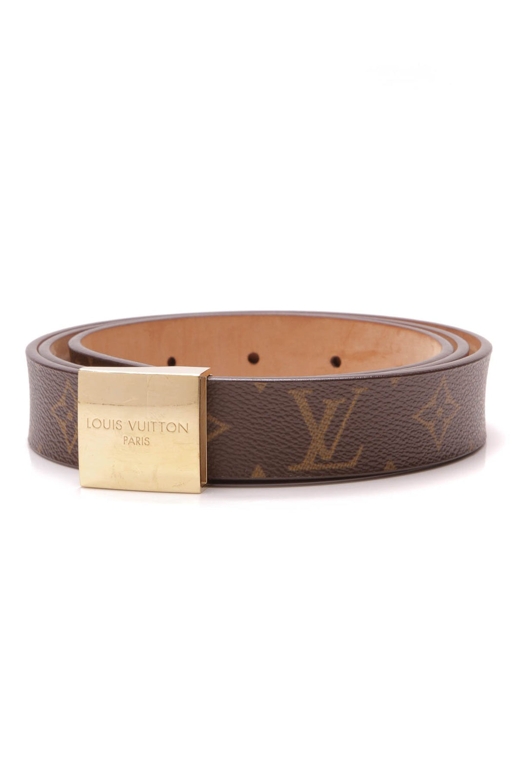 Louis Vuitton Ceinture Carre Leather Belt
